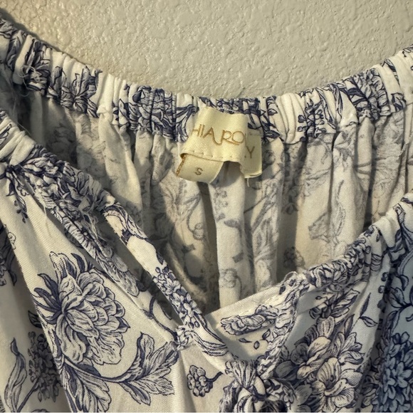 Cynthia Rowley Blue and White Floral Mini Dress Small - Picture 8 of 12